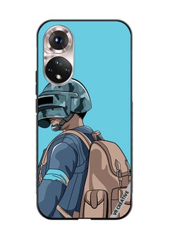 VR CREATIVE Protective Case Cover For Honor 50 Helmet And In Military Uniform Design Multicolour 