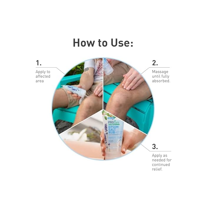 PROcure Epsom Salt Rub Gel, 2-Pack - Aloe Vera & Essential Oils for Aches | 2-pack Epsom salt gel with aloe vera & essential oils soothes muscle aches and tension - Image 4