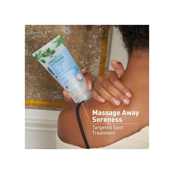 PROcure Epsom Salt Rub Gel, 2-Pack - Aloe Vera & Essential Oils for Aches | 2-pack Epsom salt gel with aloe vera & essential oils soothes muscle aches and tension - Image 5
