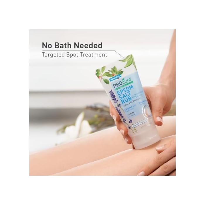 PROcure Epsom Salt Rub Gel, 2-Pack - Aloe Vera & Essential Oils for Aches | 2-pack Epsom salt gel with aloe vera & essential oils soothes muscle aches and tension - Image 2