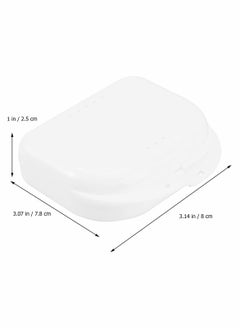 Excefore Denture Case 5 Pcs Retainer False Teeth Container Box, Mouth Guard Case with Air Vent Holes Teeth Brace Mouth Guard Storage for Travel  - Image 5