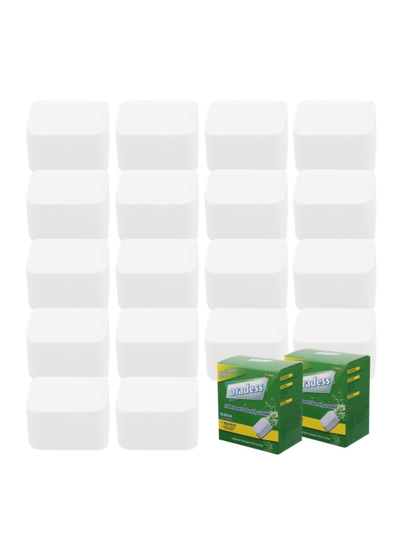 Toilet Bowl Cleaner Effervescent Tablet Toilet Cleaning Effervescent Cubes Fresh Scent for All-Around Cleanliness Long Lasting Freshness and Brilliant Shine Removes Hard Water (2 Boxes) - Image 1