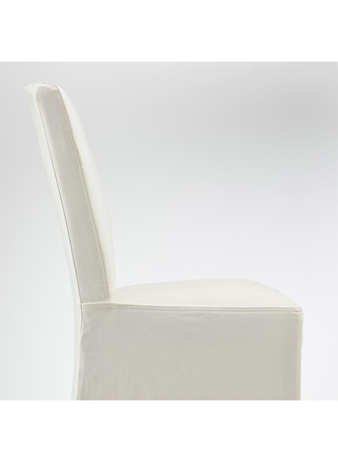 Zaboon Chair w medium long cover, oak effect/Inseros white - Image 4