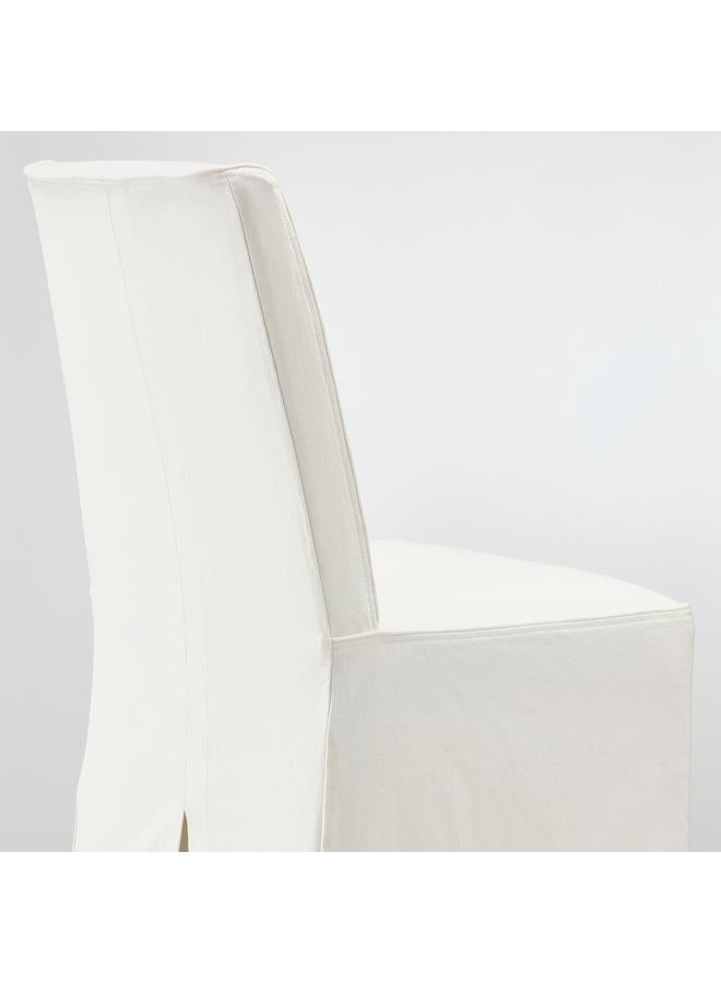 Zaboon Chair w medium long cover, oak effect/Inseros white - Image 5