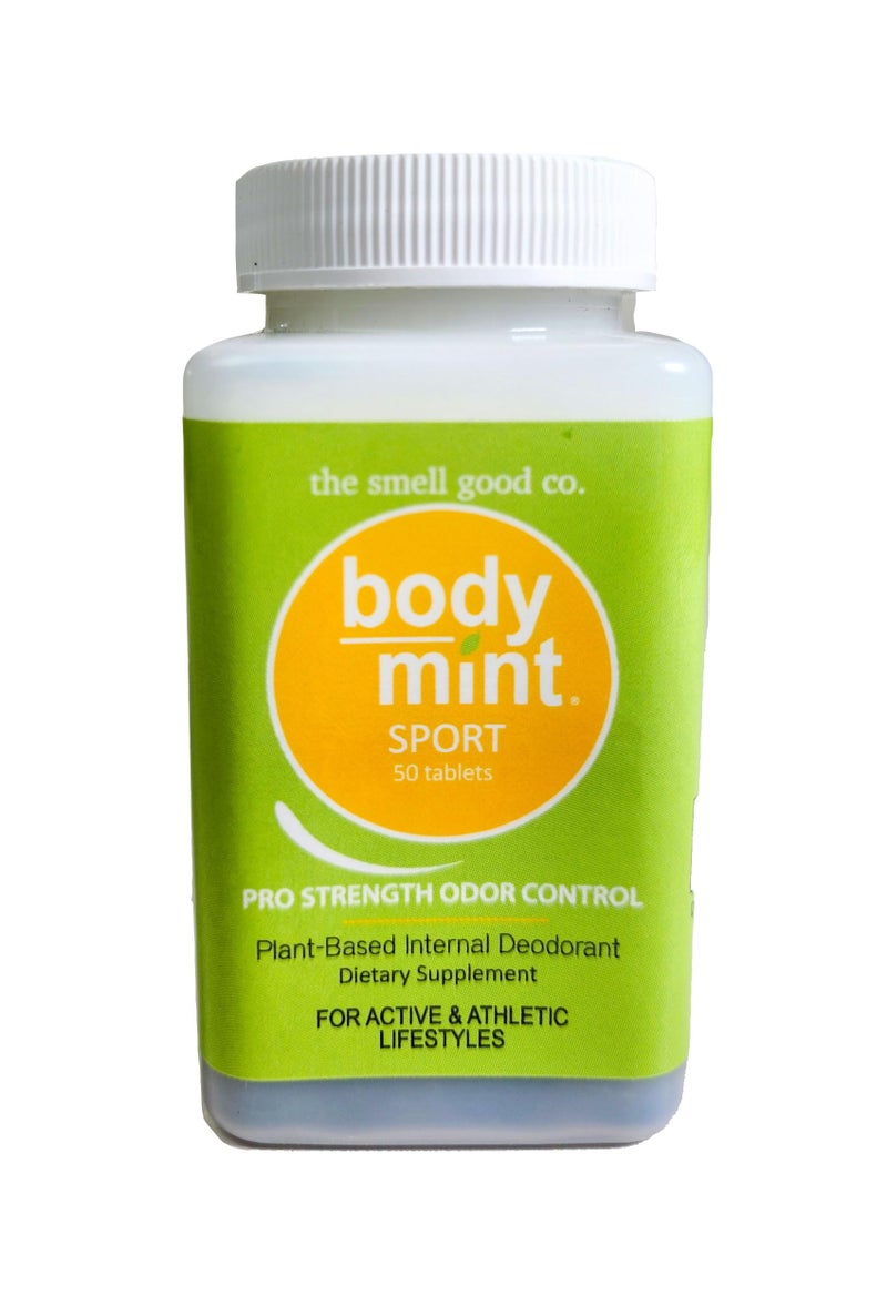 Body Mint Sport Extra Strength Chlorophyll Deodorizing Supplement for Full Body Freshness AluminumFree PlantBased Internal Deodorant Designed for Active and Athletic Lifestyles 50 tabs