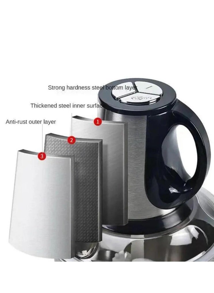 Eworld Electric Meat Chopper and Grinder, Stainless Steel Food Processor for Vegetable and Fruits 3L  - Image 4