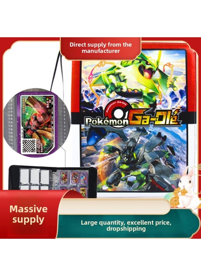 ماركة غير محددة - ADU Baokemeng Plus Ao Card Book Plus Storage Book Card Box Gaole Plus Ao Le Collection Book Collection Book Card Bag - اللون: Kirby - المواصفات: 4 شبكات، 20 صفحة، 80 فتحة بطاقة + [فيلم بطاقة] - Image 1