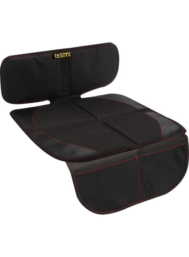 FASITE Car Seat Protector for Baby Child Car Seats - Non-Slip Waterproof Car Seat Cover Pad Protector with Mesh Pockets - Image 1