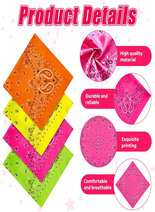 چوينت مجموعة إكسسوارات لعبة كرة القدم النيونية من جونتي، 48 قطعة، زينة لحفلات العودة للوطن - 12 منديل رأس، 12 نظارة شمسية، 24 قلادة خرزية. هدايا حفلات نيون بالجملة للمناسبات الرياضية، وروح المدرسة، وأيام الأسبوع. - Image 3