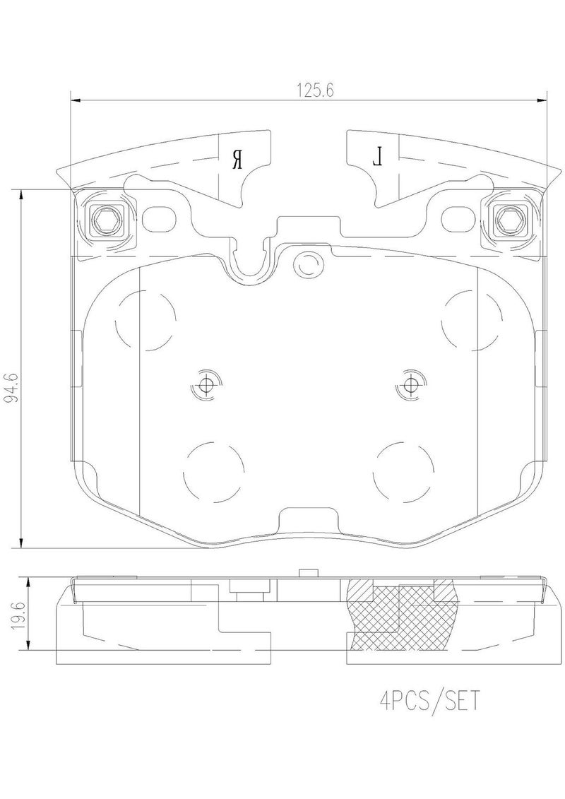 Brembo P06099N Premium Ceramic Front Disc Brake Pad Set BMW OE# 34116888458 - Image 4