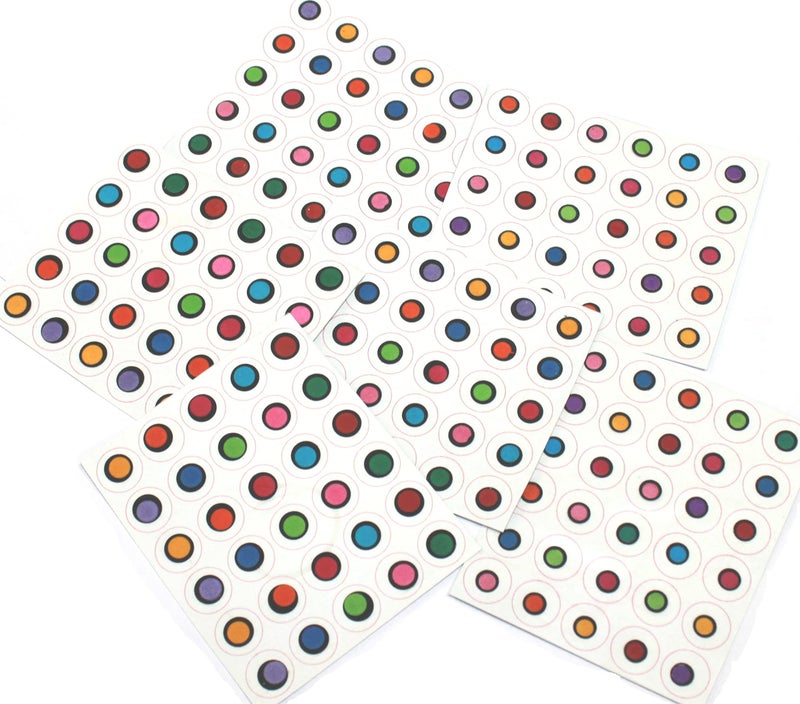 IS4A Bindi Indian Small Round Circle Premium Bindi 180 Count Assorted Multi Color and Multi Size Indian Daily Use Forehead Bindi Round Dot Tattoo Body Art Sticker - Image 1