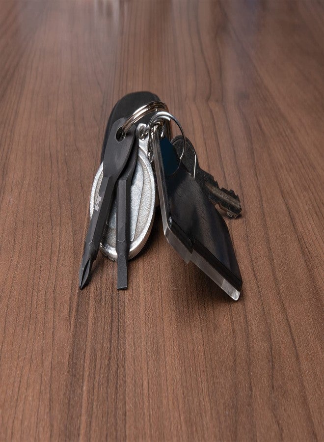 Performance Tool 20234 Steel Keychain Screwdriver Set with Phillips and Slotted Keys, Black Powder Coated for Durability and Style - Image 4