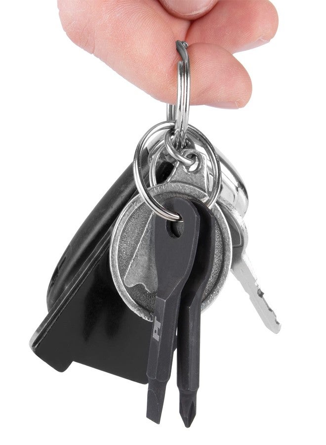 Performance Tool 20234 Steel Keychain Screwdriver Set with Phillips and Slotted Keys, Black Powder Coated for Durability and Style - Image 3
