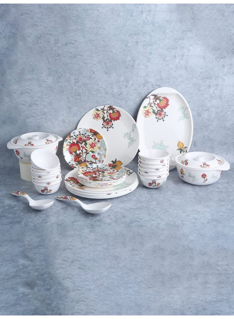Wonderchef Venice  Dinner Set of 31 Pcs | 100% Food Grade Melamine | Elegant | Break & Stain Resistant | Designer Dinnerware - Image 1