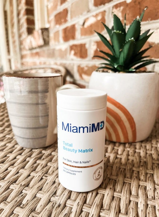 MiamiMD Total Beauty Matrix Collagen Supplements for Women - Collagen Capsules with Vitamin C for Hair, Skin and Nails - Cruelty Free - 60 Capsules - Image 2