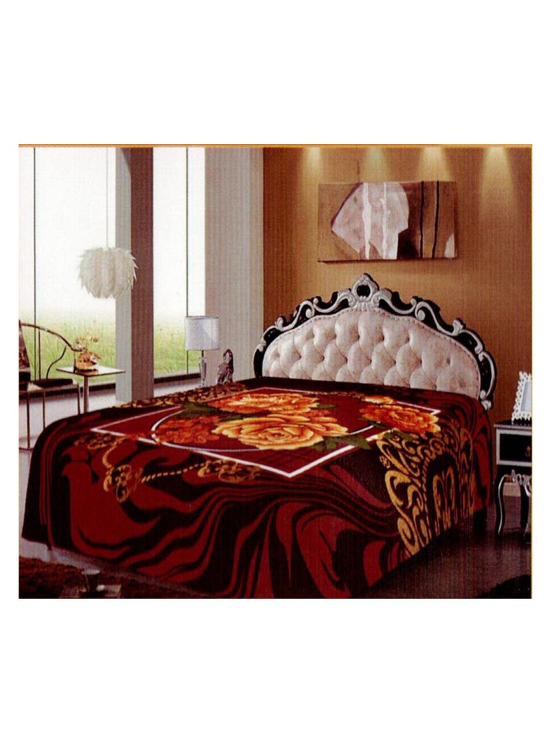 MAARYA GOLD 2 PLY SUPER SOFT EMBOSSED BLANKET - Image 4