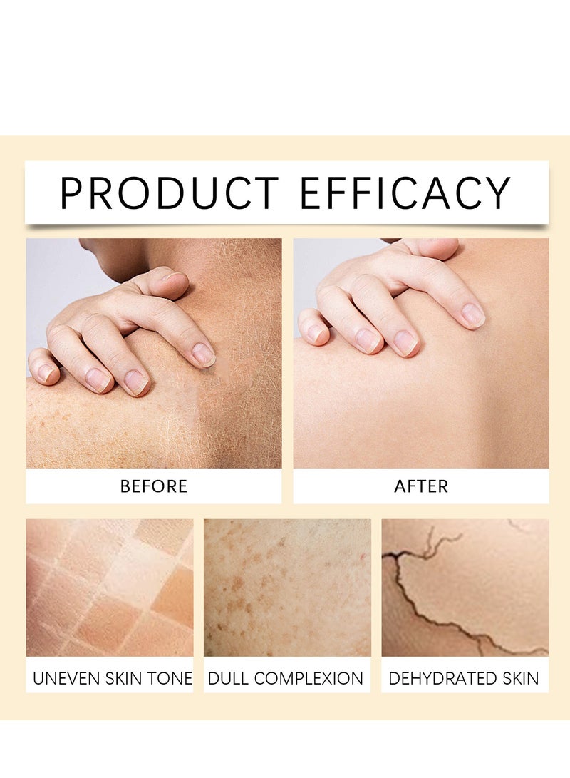 OUHOE Turmeric Body Scrub Moisturizing and Exfoliating Body, Face, Hand, Foot Scrub,Nourishes Skin,Deep Cleansing - Image 3