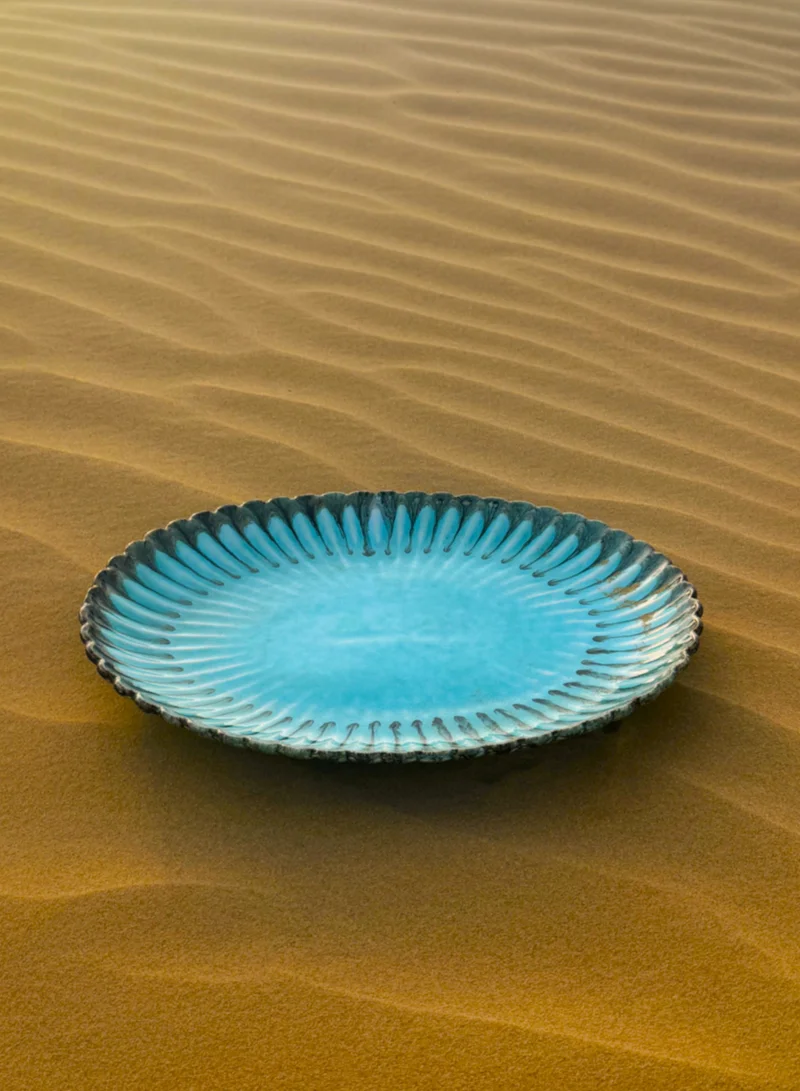 Tohfa Luxe Sky Handmade Ceramic Platter Large