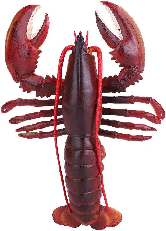 klarako Lobster Toy, Simulation Soft Plastic Lobster Model Seafood Restaurant Prop Decoration Kids Children Toy (Dark Color #1) - Image 1
