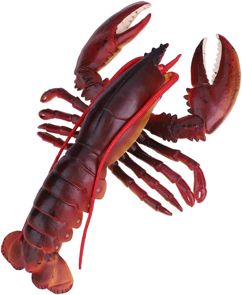 klarako Lobster Toy, Simulation Soft Plastic Lobster Model Seafood Restaurant Prop Decoration Kids Children Toy (Dark Color #1) - Image 4
