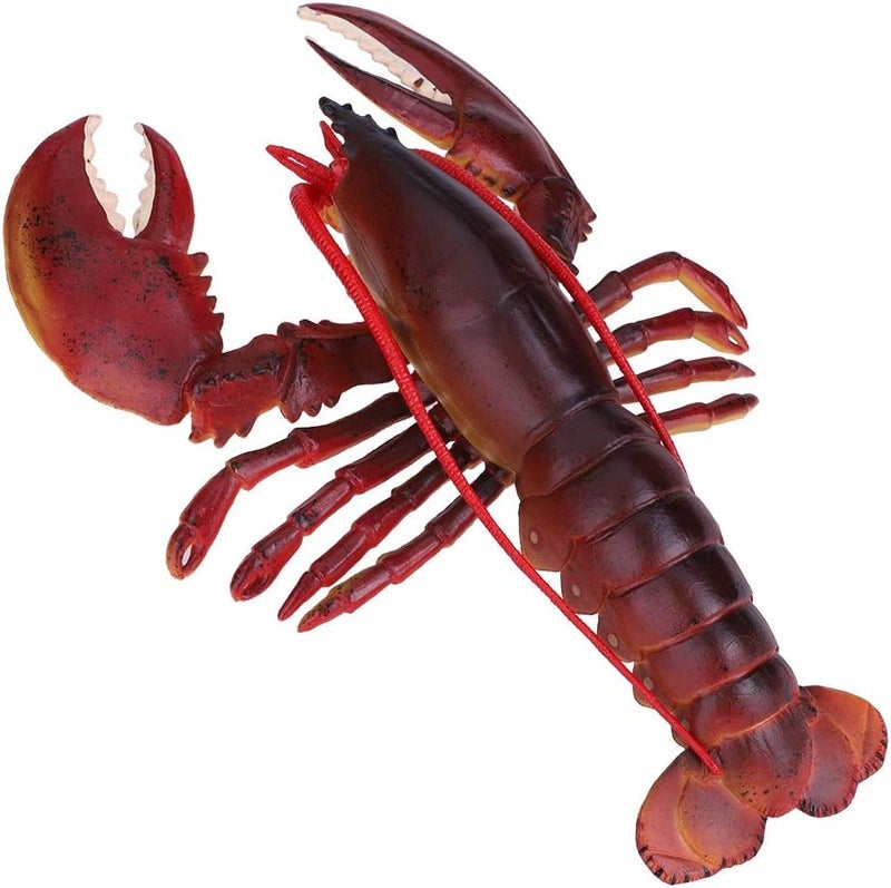 klarako Lobster Toy, Simulation Soft Plastic Lobster Model Seafood Restaurant Prop Decoration Kids Children Toy (Dark Color #1) - Image 3