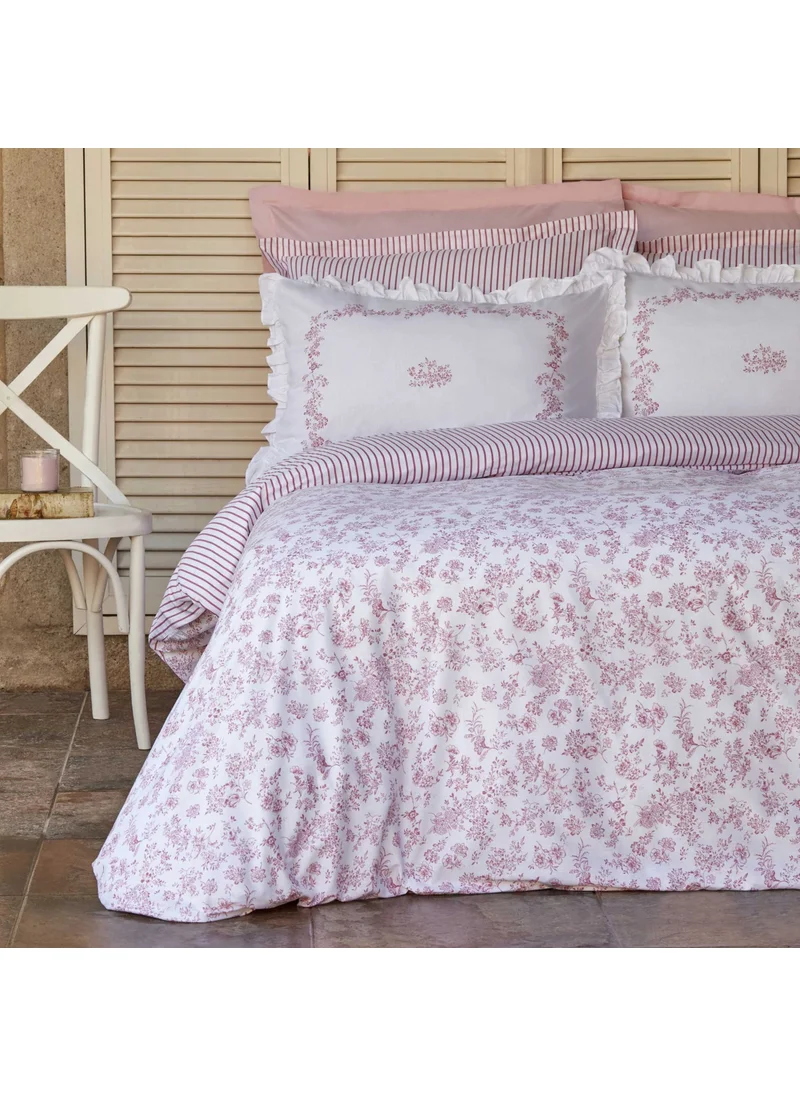 Karaca Home Versay Double Percale Duvet Cover Set Blue
