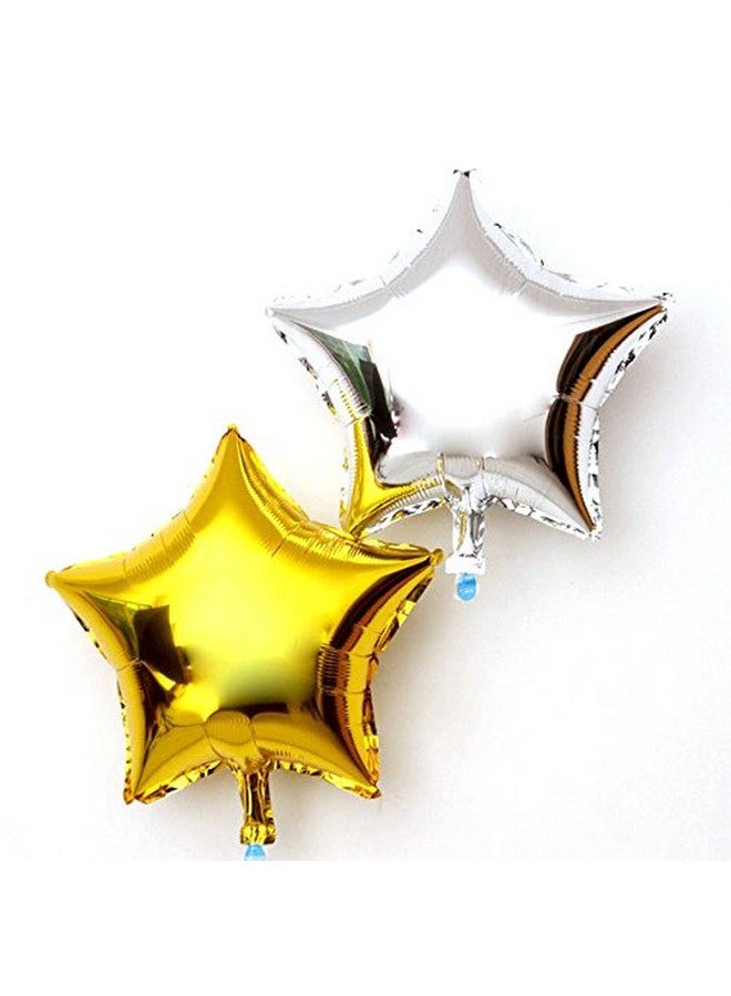 Simple polymer 18 Star Balloons Foil Balloons Mylar Balloons Party Decorations Balloons Gold 10 Pieces - Image 3