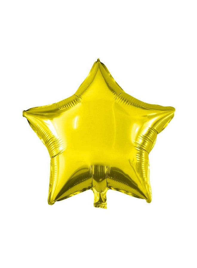 Simple polymer 18 Star Balloons Foil Balloons Mylar Balloons Party Decorations Balloons Gold 10 Pieces - Image 1