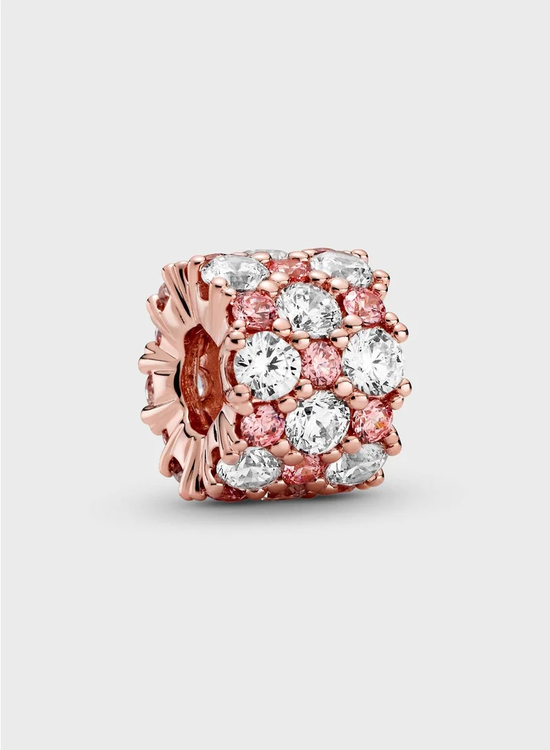 PANDORA Pink & Clear Sparkle Charm