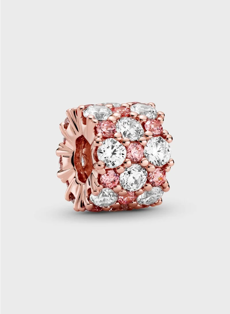 PANDORA Pink & Clear Sparkle Charm