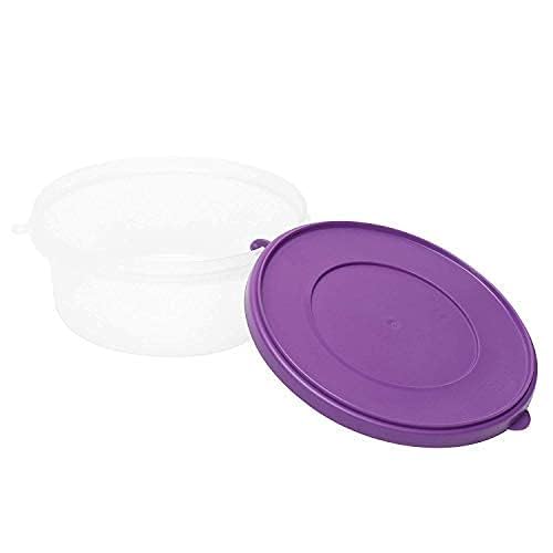 SIMPARTE Plastic Nesterware Container with Lid for Kitchen Spices Storage Leftover Food Snacks Travelling Purple Set of 6 1 x 1L 2 x 750 ML 3 x 500 ML - Image 2