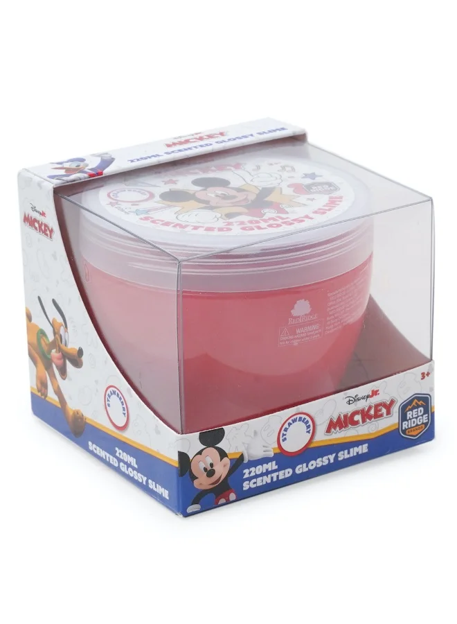 ديزني Mickey 220ml  - Scented Glossy Slime | Soft, Stretchy & Non-sticky Slime For Kids & Adult |Fun Sensory & Stress Relief Toy | Purple | Age 3+ Years