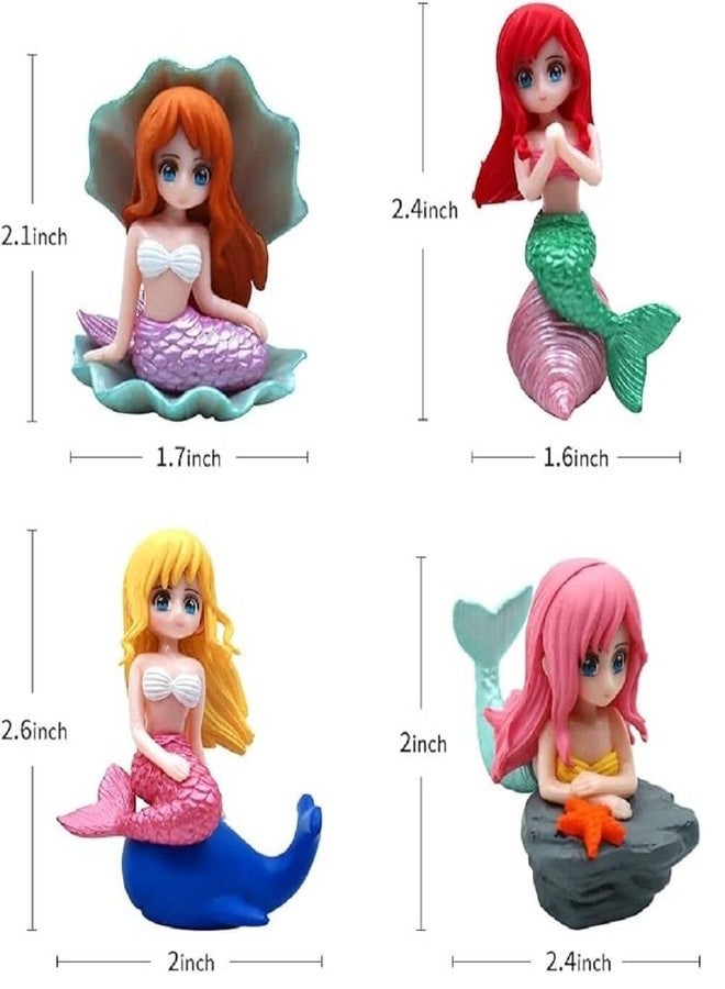 Mistletoe Pack of 2 Aquarium Tiny Mermaid Miniature Garden Decor, Home Decor, Best for Planted Fish Tank, Desk, Terrarium, Cake and Indoor DIY Decorations Any Shape Multi Colour (2 Pcs Any Mermaid) - Image 4