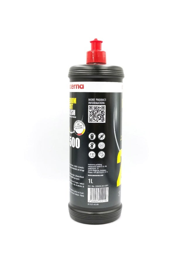 Medium Cut Polish 2500 - Classic Medium Polish for Swirl Mark, Oxidation & Light Scratch Removal with High Gloss Finish - 1 Liter, Step 2 Polish, Manual & Machine Application - Image 4