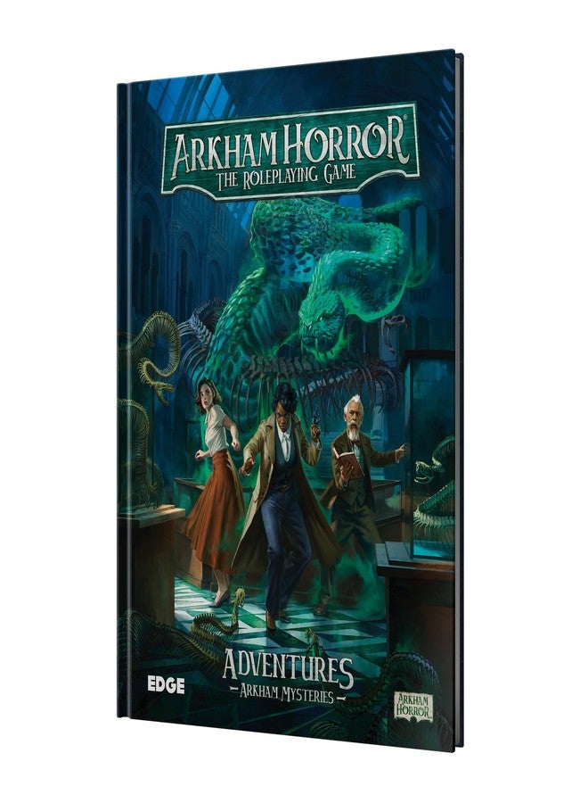 Asmodee Arkham Horror The Roleplaying Game Asmodee Arkham Mysteries Adventure Book - Three Standalone Scenarios, Immersive RPG for Kids & Adults, Ages 14+, 2-6 Players, 1+ Hour Playtime - Image 1