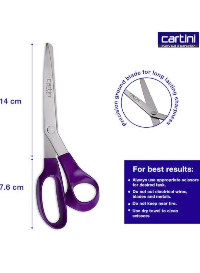 Godrej Cartini Godrej Cartini High-Grade Stainless-Steel Textile and Tailoring Scissors for dress Making 21.6cm  - Image 3