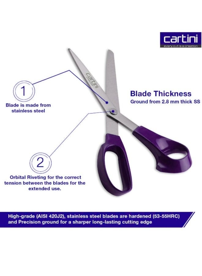 Godrej Cartini Godrej Cartini High-Grade Stainless-Steel Textile and Tailoring Scissors for dress Making 21.6cm  - Image 4