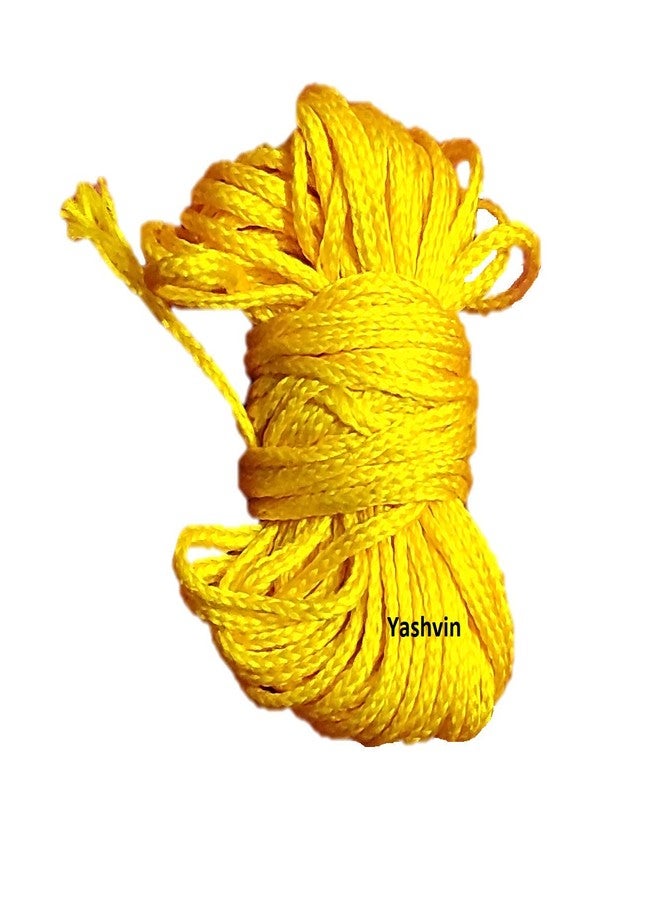 Yashvin 100% Cotton Yellow Peela Cotton Nazar Dhaga, 20 Meters Religious Yellow Thread - Peela Dhaga - Anant Dhaga -100% Cotton Moltadu Najar Surksha for Boys,Girls (20 metres) AK@114 - Image 2