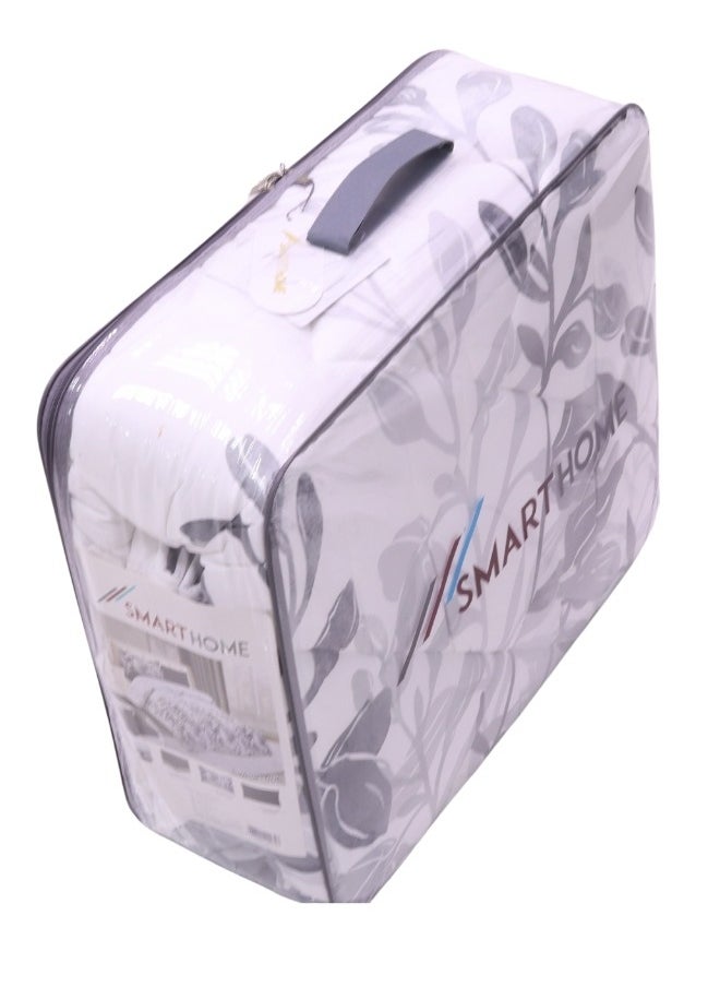 SMART HOME Comforter set, double-sided mattress consisting of 4 pieces, comforter 4 pieces, 100% microfiber, comforter size 180*230  bedsheet size is 160*200  - Image 3