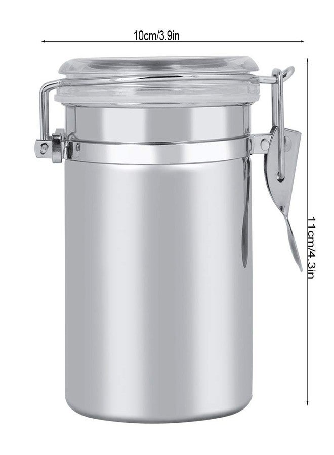 Fdit Stainless Steel Coffee and Food Storage Canister Coffee Canister Food Storage Jar Tea Sugar Milk Powder Container(10x11cm) - Image 2
