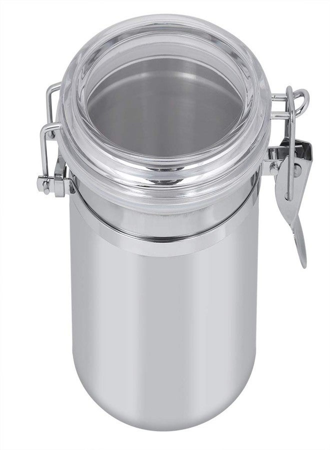 Fdit Stainless Steel Coffee and Food Storage Canister Coffee Canister Food Storage Jar Tea Sugar Milk Powder Container(10x11cm) - Image 1