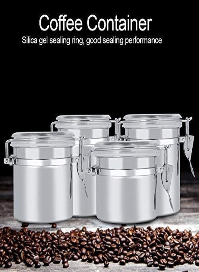 Fdit Stainless Steel Coffee and Food Storage Canister Coffee Canister Food Storage Jar Tea Sugar Milk Powder Container(10x11cm) - Image 5