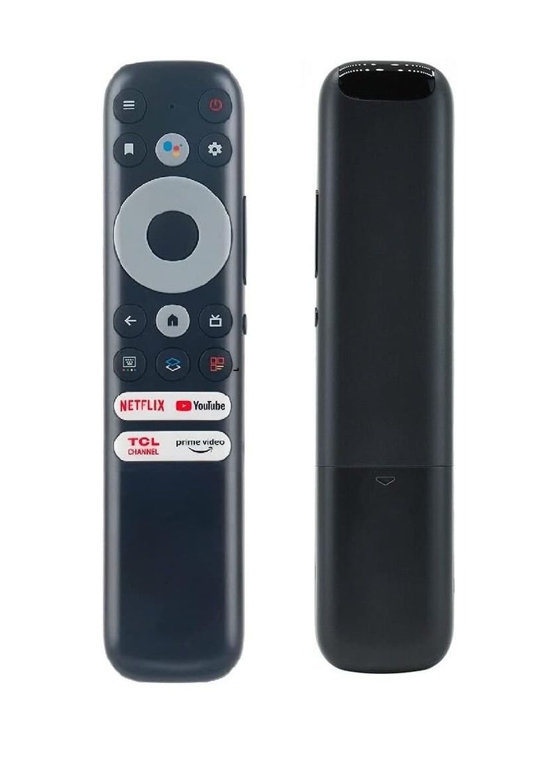 ICS - Replacement Voice Remote Control For TCL Mini-LED QLED 4K UHD Smart TVs With Netflix, Youtube And Prime Video, Black - Image 1