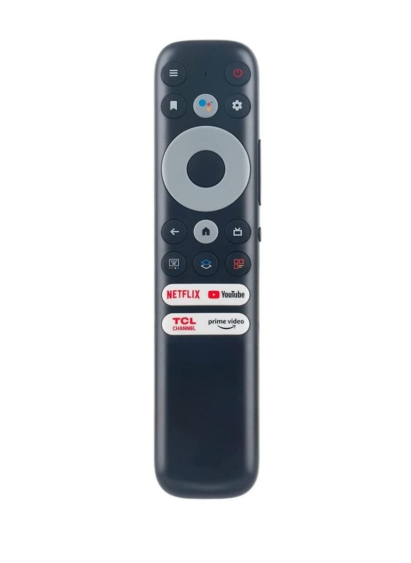ICS - Replacement Voice Remote Control For TCL Mini-LED QLED 4K UHD Smart TVs With Netflix, Youtube And Prime Video, Black - Image 1