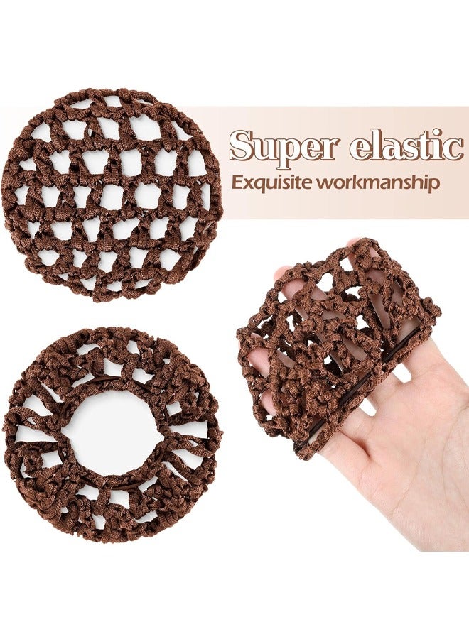 غطاء كعكة الشعر، 3 قطع من شبكات شعر كعكة الباليه القابلة لإعادة الاستخدام، 3 ألوان قياسية لتغطية كعكة الشعر، إكسسوارات الشعر لرقص الباليه والتزلج على اليوغا والرياضة - Image 5