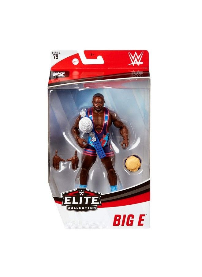 WWE - Big E Elite Series 79 Deluxe Action Figure With Realistic Facial Detailing Iconic Ring Gear & Accessories - Image 1