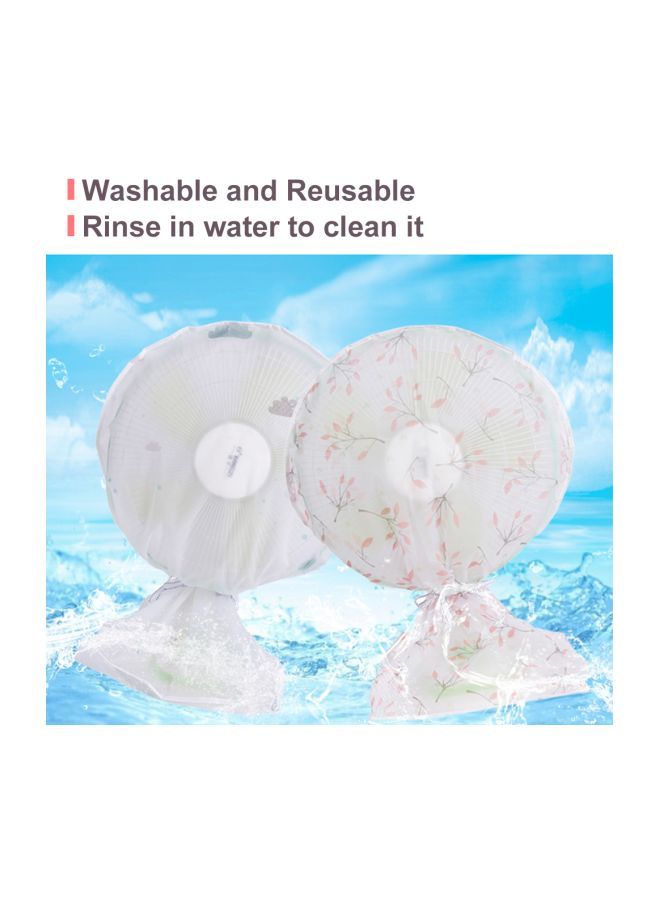 NIBEMINENT Full Coverage Fan Cover White/Grey 22.00x3.00x19.00centimeter - Image 5