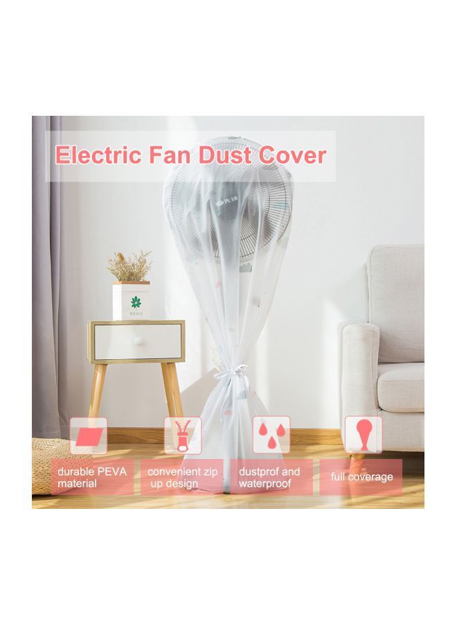 NIBEMINENT Full Coverage Fan Cover White/Grey 22.00x3.00x19.00centimeter - Image 2