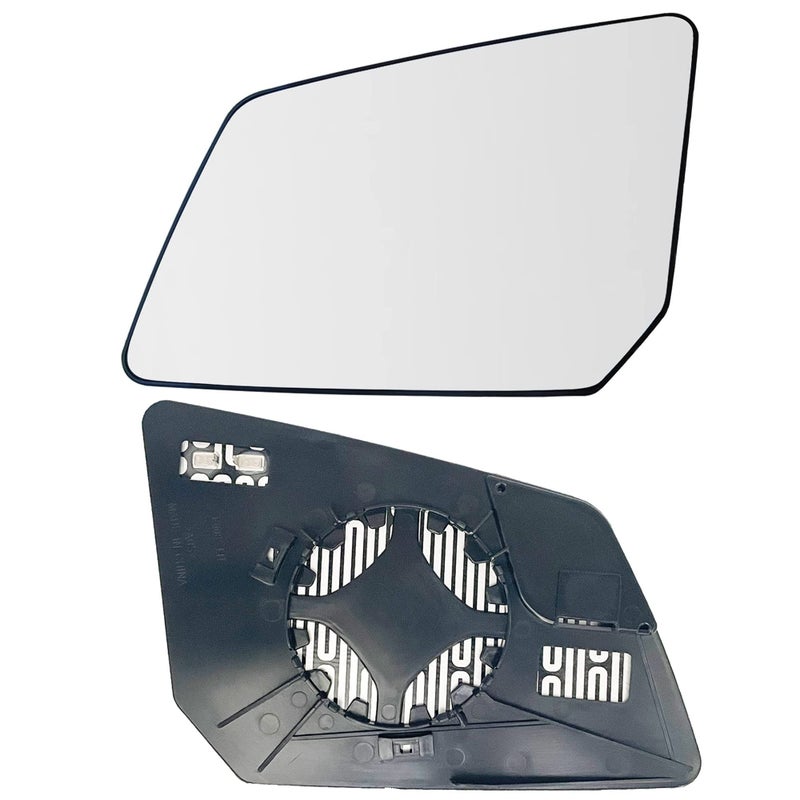 Acadia Driver Side Heated Mirror Glass Compatible with GMC Acadia Limited Saturn Outlook Chevy Traverse Power Left Side Mirror Glass with Rear Holder