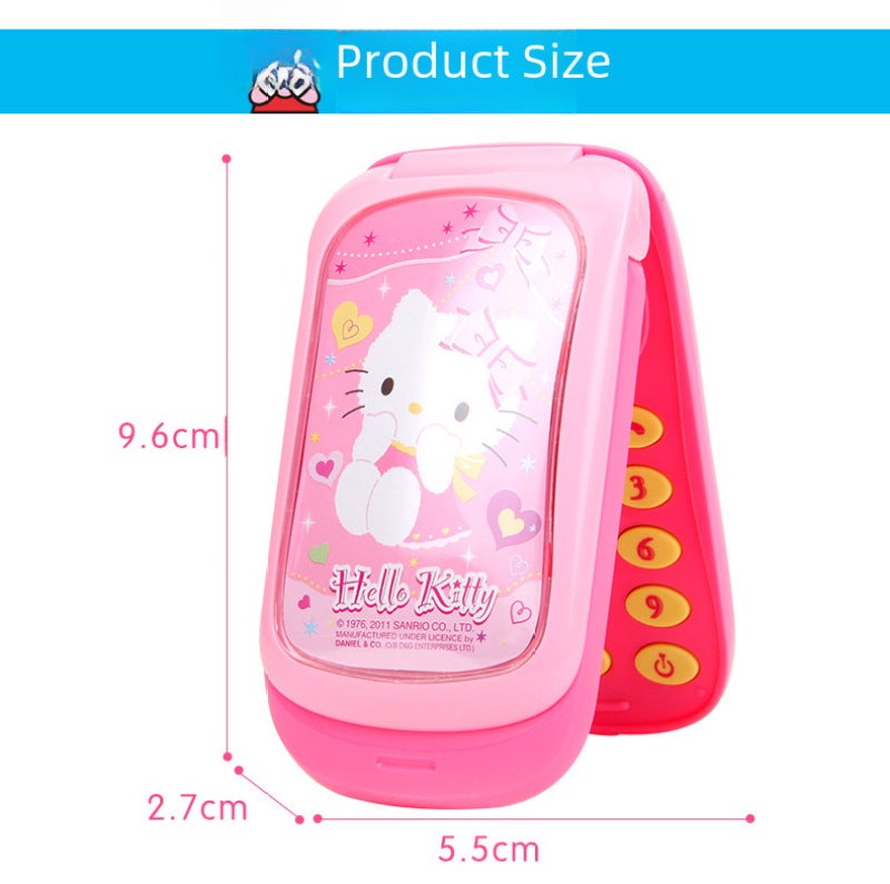 KT Cat Toy Rotating Video Phone Educational Simulation Cell Phone - Interactive Toy for Girls Aged 4-6 - Image 3